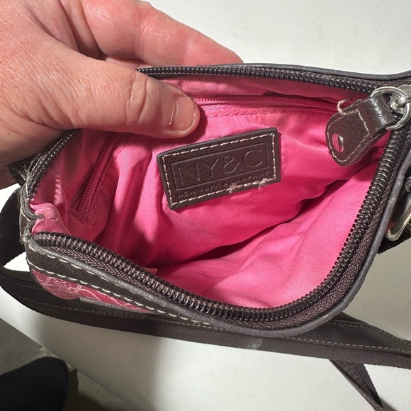 Stylish Pink and Brown Crossbody Bag - Picture 7 of 7